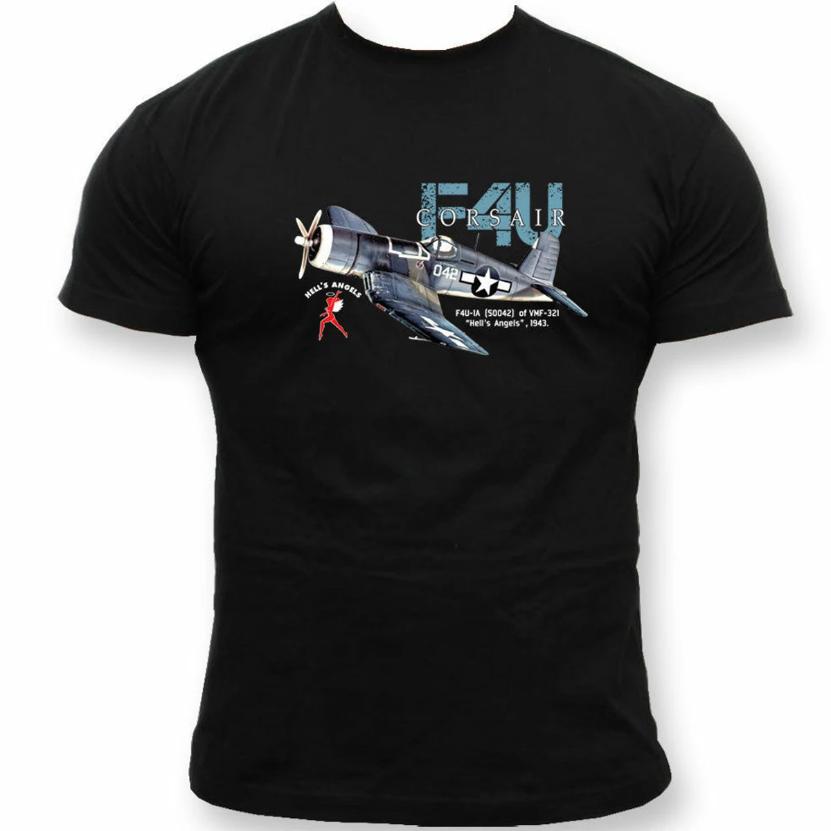

Футболка военного флота Второй мировой войны F4U Corsair транслятор Повседневные свободные футболки из 100% хлопка с коротким рукавом