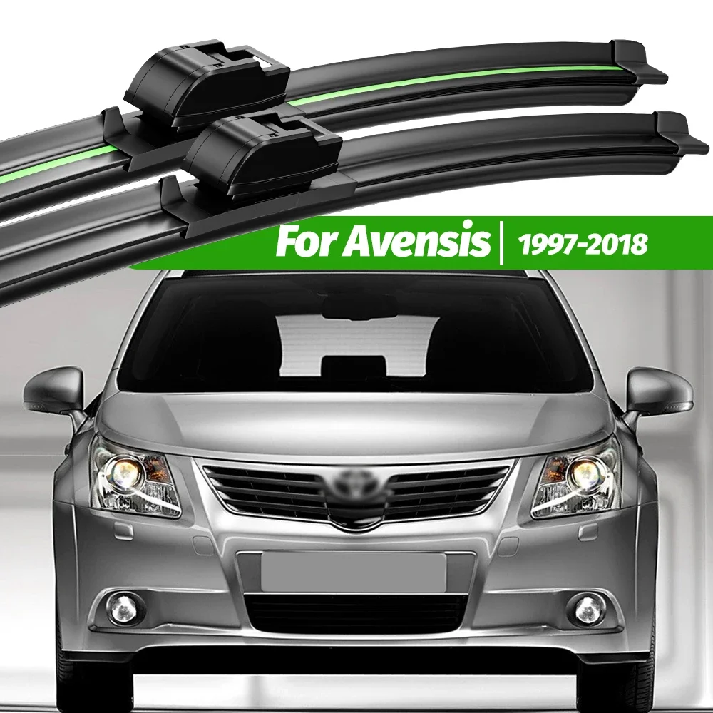 

For Toyota Avensis T22 T25 T27 Verso 1997-2018 2pcs Front Windshield Wiper Blades 2003 2009 2017 Windscreen Window Accessories