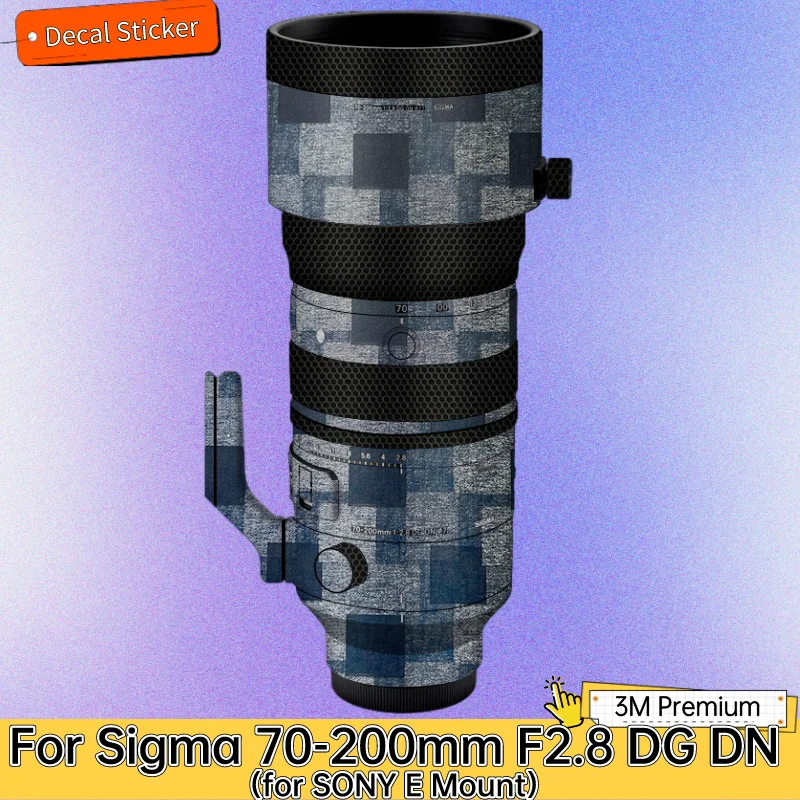 

Для Sigma 70-200 мм F2.8 DG DN для SONY E Mount наклейка на рассеиватель Защитная Наклейка против царапин защитное покрытие 70-200/F2.8 DGDN