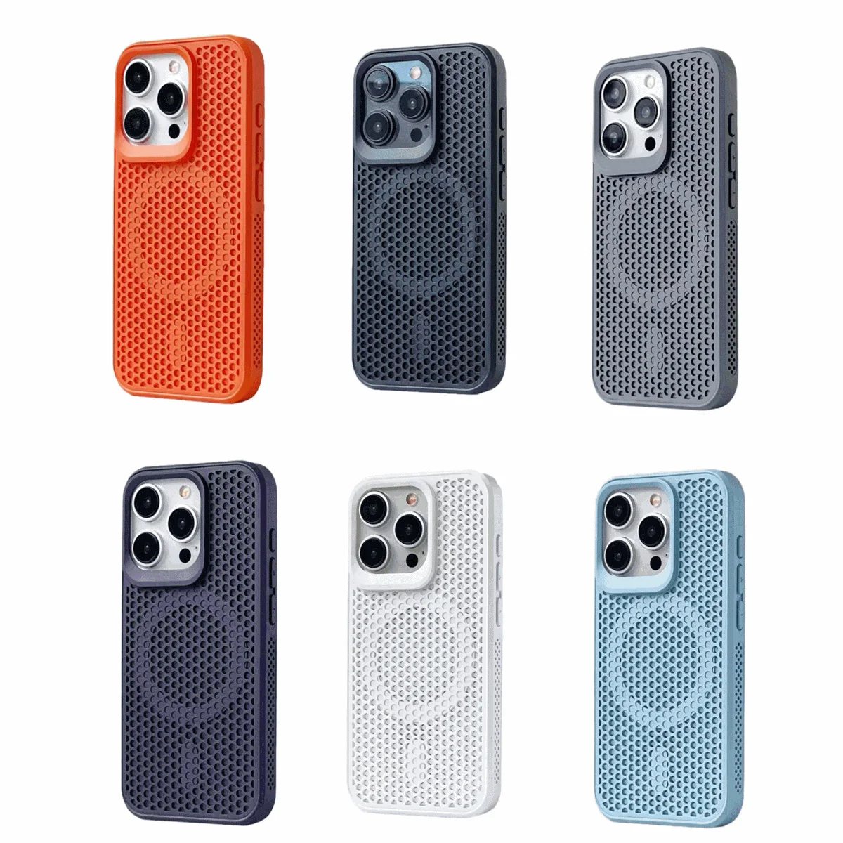 Magnetic Cooling Phone Case with Heat Dissipation and Breathable MagSafe Cover