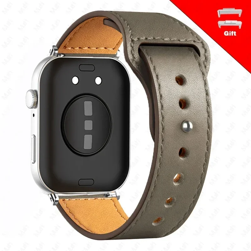 Premium Leather Smartwatch Band - Elegant Replacement Wristband Strap Accessories