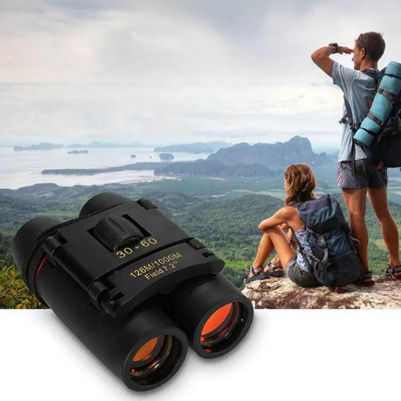 

New Portable 30x60 Zoom Telescope Binoculars Foldable Light Binocular Day Night Vision Outdoor Sports Competition Concert Travel