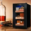 BX-48 Constant temperature 48L Thermostat Humidity cigar storage cabinet Cedar wood shelf electronic refrigeration 4