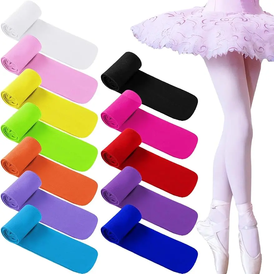Ballet Dance Tight Halloween Girls Footed Tights Soft Girls Stockings Good Elasticity School Uniform Tights Stage