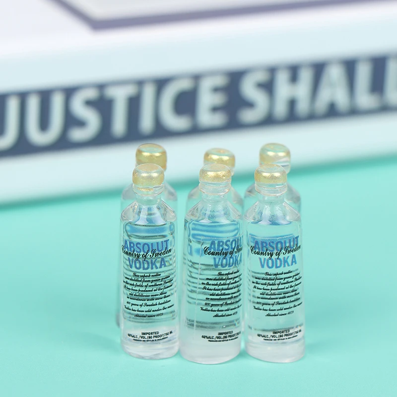 1 Set 1/12 Miniature Wine Bottles Dollhouse Kitchen Accessories - Mini Dolls House Living Room Accessories Beer Drink Bottles