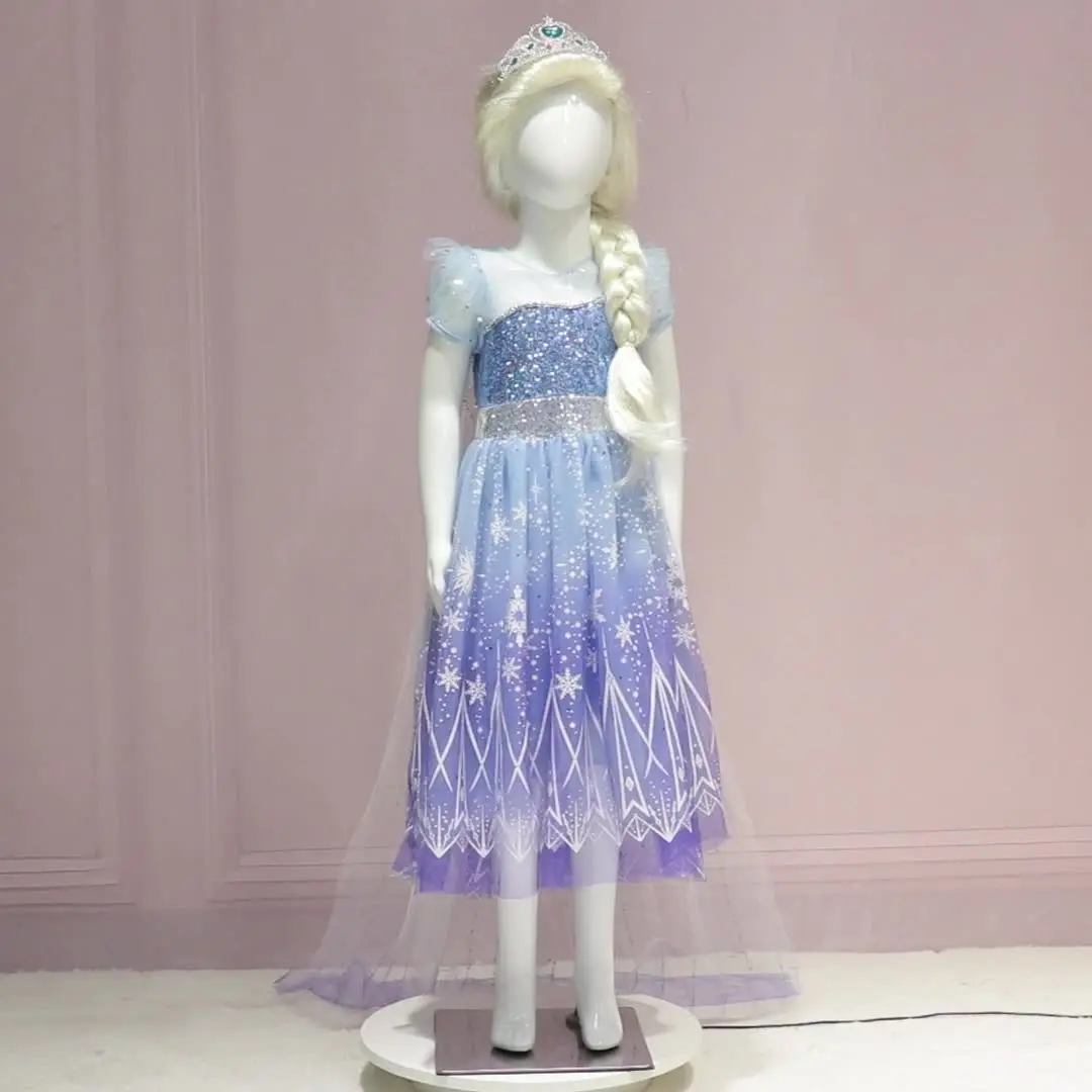 Disfraz Vestido Elsa Frozen Niña Con Accesorios Halloween | Cuotas Sin
