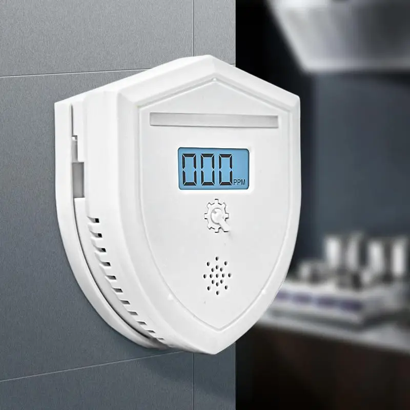 Carbon Monoxide Monitor Indoor Home CO Detector Battery CO Testing Alarm For Living Room Hotel Bedroom Children's Room