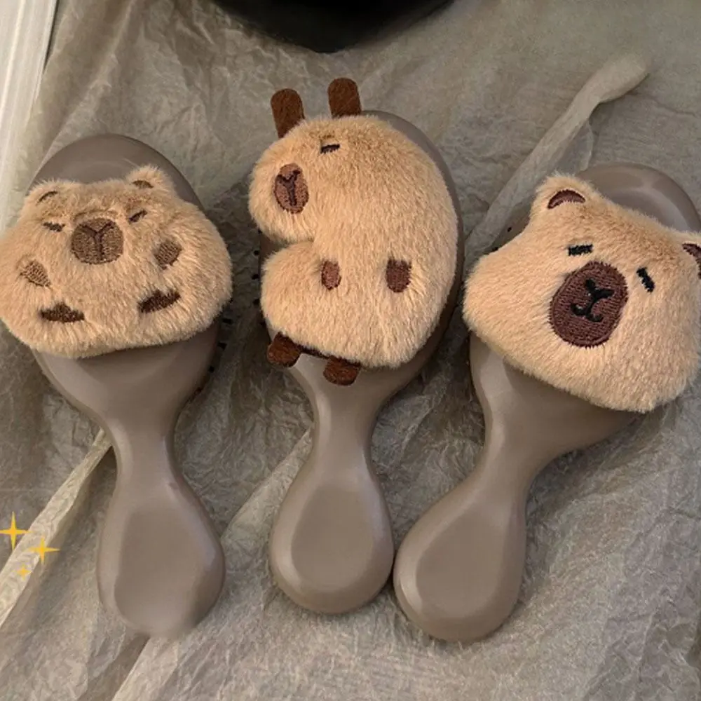 

Handle Cartoon Air Comb Capybara Scalp Massage Capybara Comb Blood Circulation Smoothly Anti Static Pocket Hair Brush Student