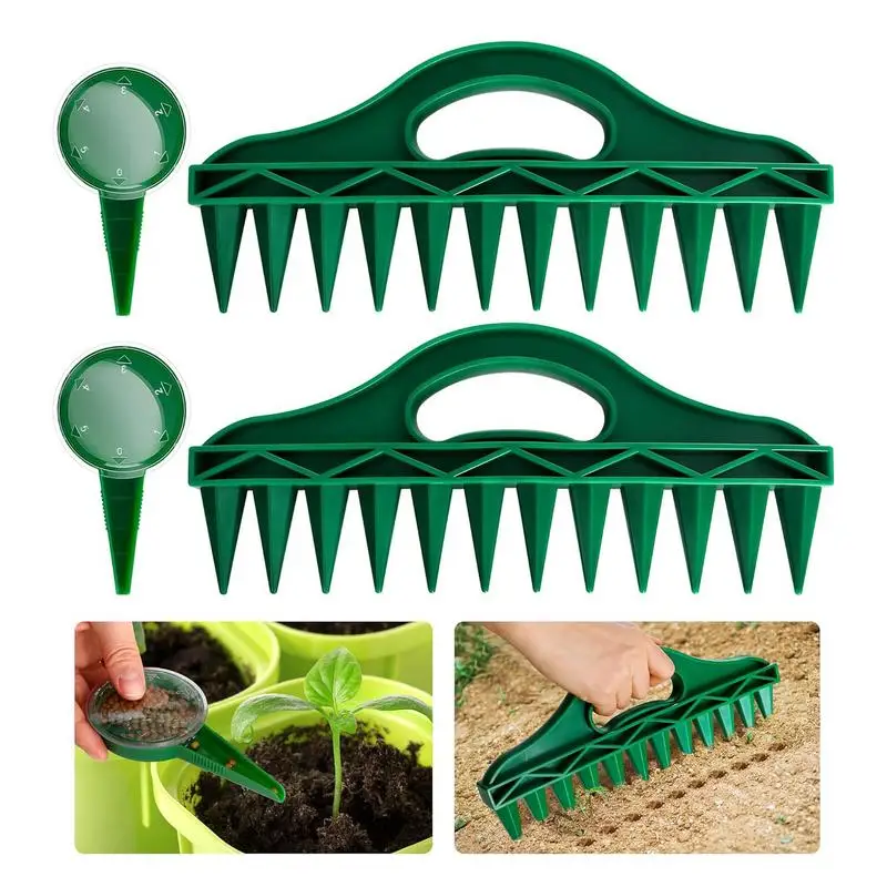 

Plant Seed Sower Adjustable Planter Hand Held Flower Grass Plant Seeder Seeding Dispenser Tools Soil Digger Hole Puncher Gadgets