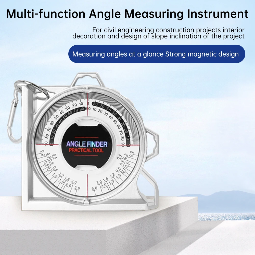 Magnetic Angle Finder Locator Inclinometer Measurement Tool Portable Slope Protractor Inclinometer for Construction Carpenter 3