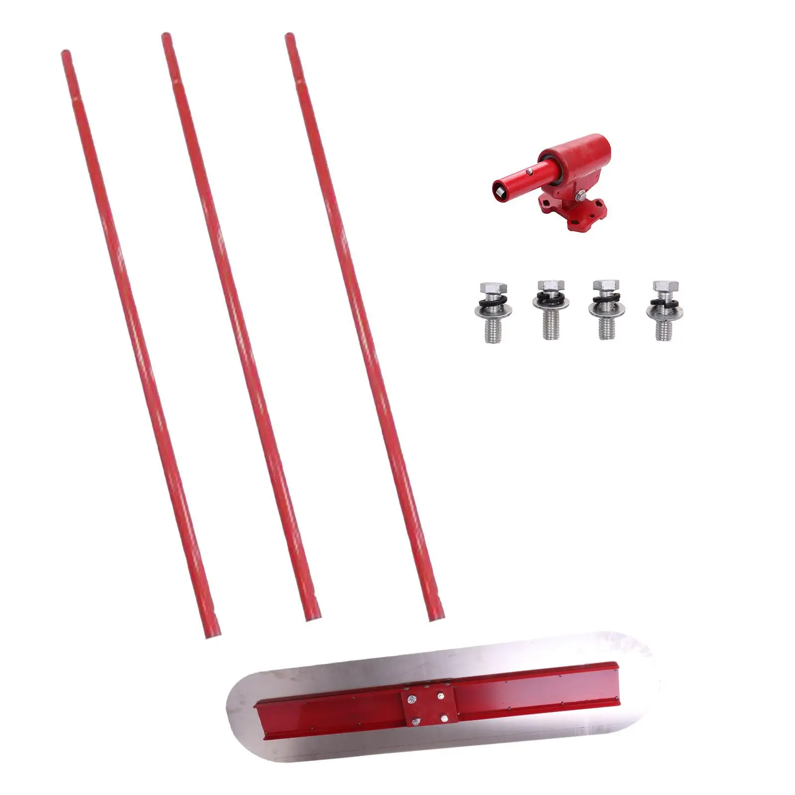 Concrete Bull Float Kit Portable Multipurpose Concrete Float Adjustable Bull Bracket Steel Trowel Board for Stucco Cement