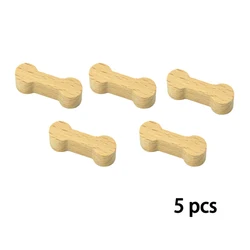 Deluxe Wooden Train Track Bifurcation Set - Beech Wood Educational Toy (5pcs Wooden Holder)