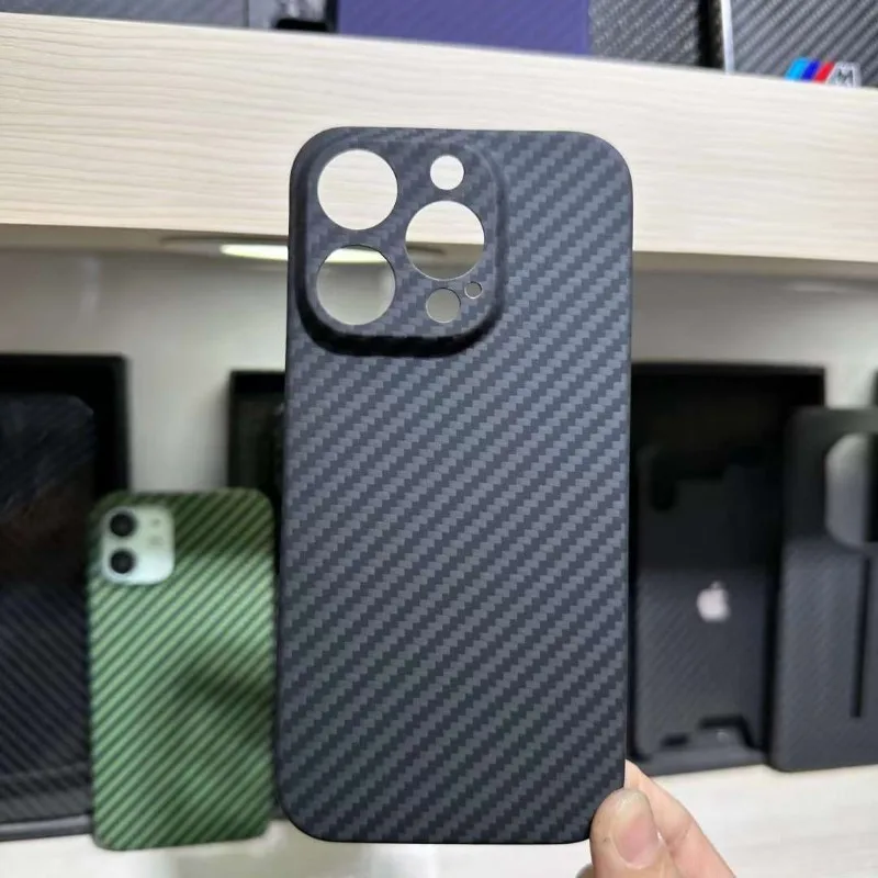 Carbon Fiber Case for iPhone 15Pro Max 15Pro 15Plus 15 Case Lens Protector Shockproof Cover Phone Accessories