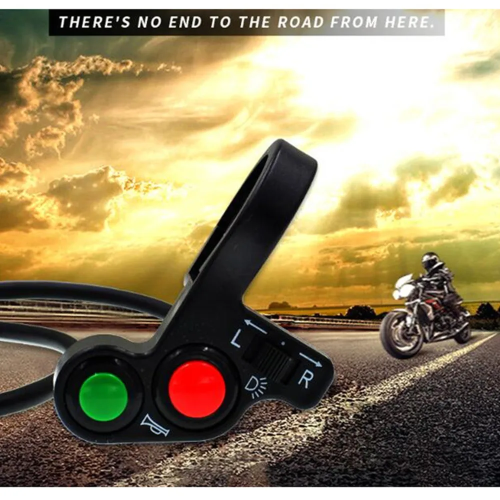 Motorcycle-Handlebar-Switch-Electric-Bike-Scooter-Horn-Turn-Signals-On ...