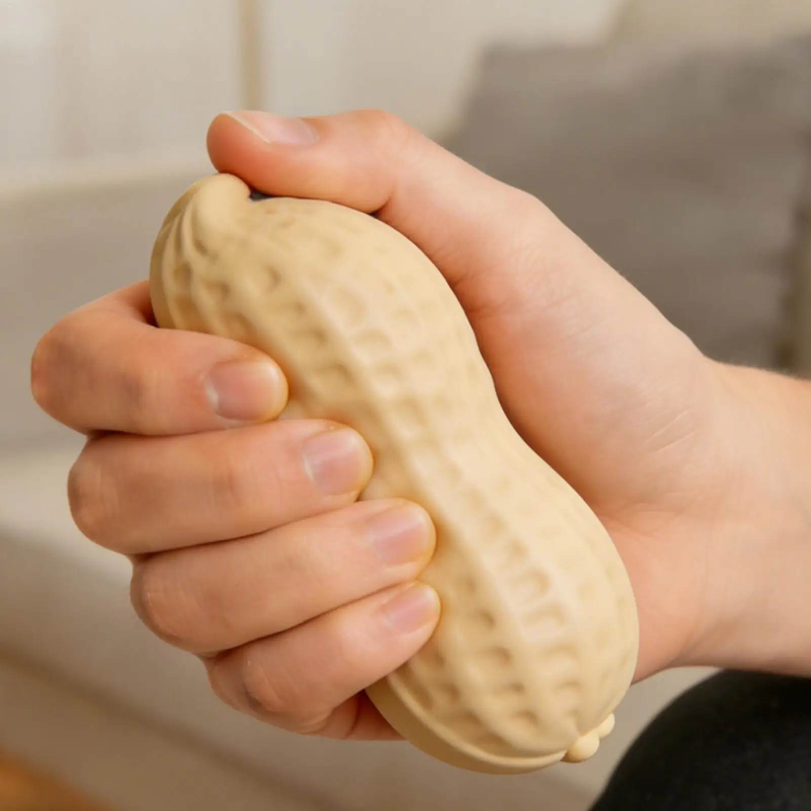 핀치 토이즈 귀엽고 사실적인 땅콩 모양 핀치 토이, 십대, 어린이, 여성, 남성, 성인을 위한 반동 피젯 장난감, 생일, 교실 상품, 선물 가방용