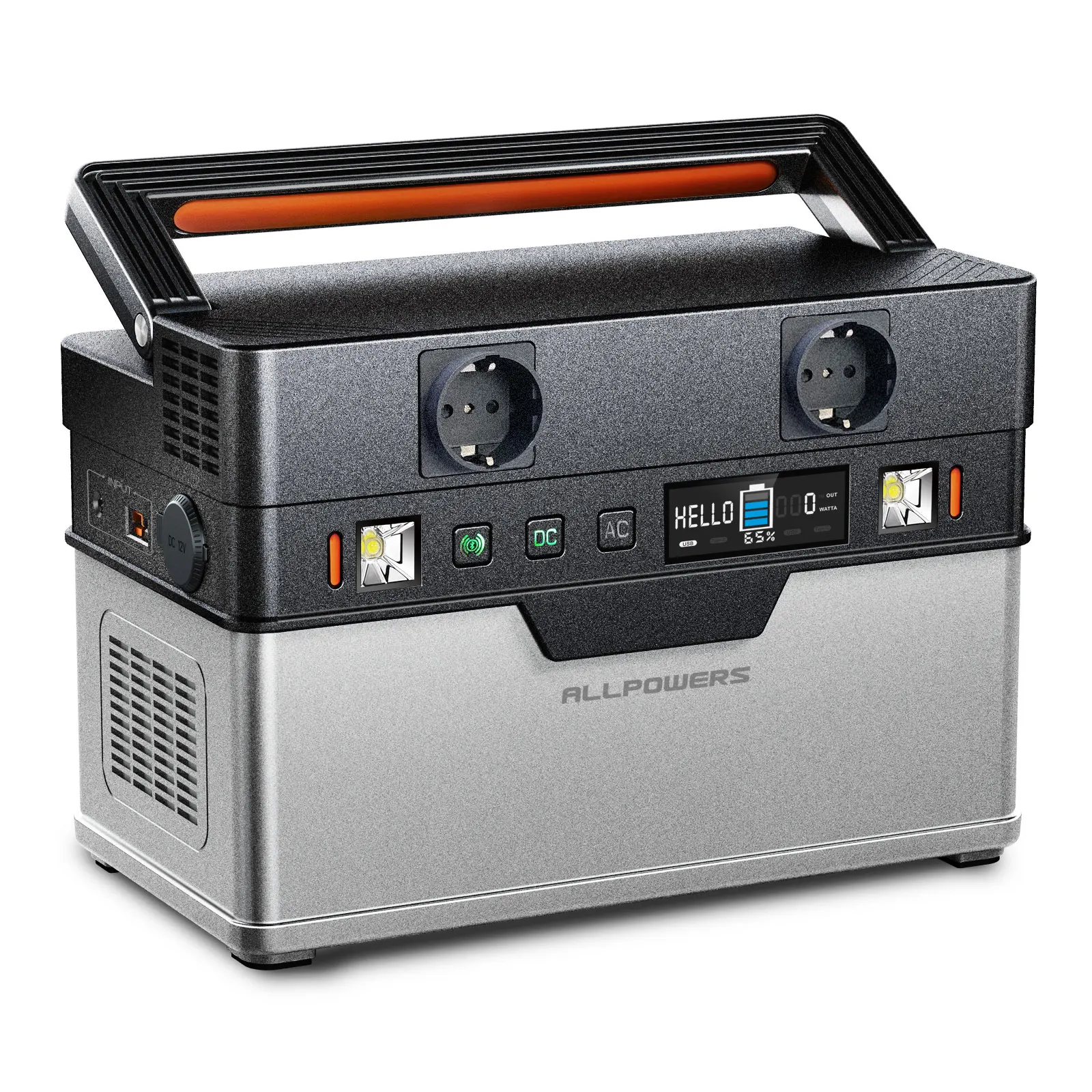 Centrale Elettrica Portatile BLUETTI EB55,537Wh LiFePO4 Batteria Backup W/ 2 700W AC Uscite 100w Type C Generatore Solare Per Campeggio Emergenza 87027550