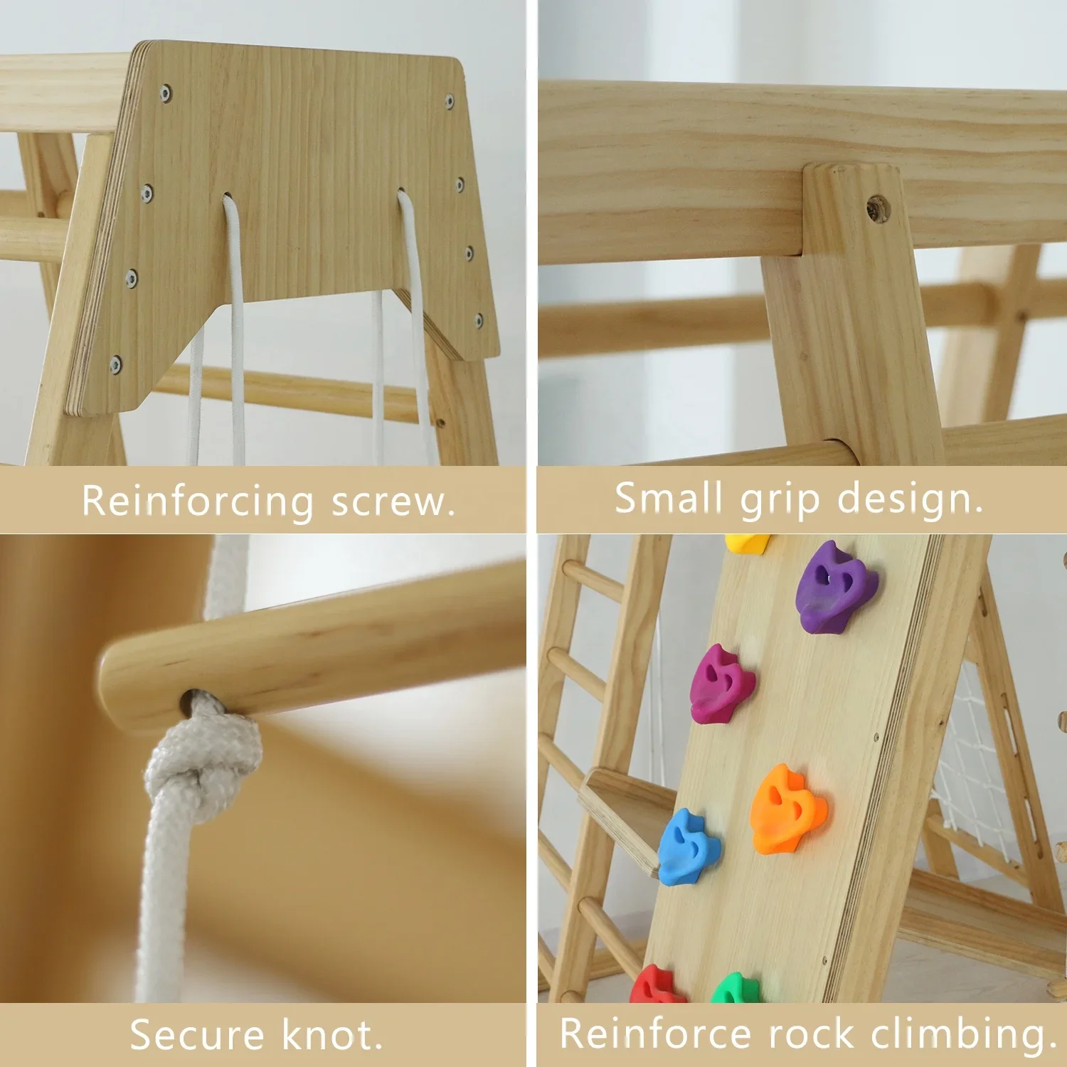 Montessori Climber Toddler Slide Climbing Equipment Children Wooden Playground Indoor Climbing Frame For Kids