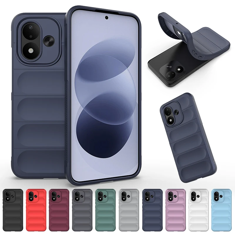 Shockproof TPU Shield Silicone Anti-Fall Non-Slip Protective Phone Case
