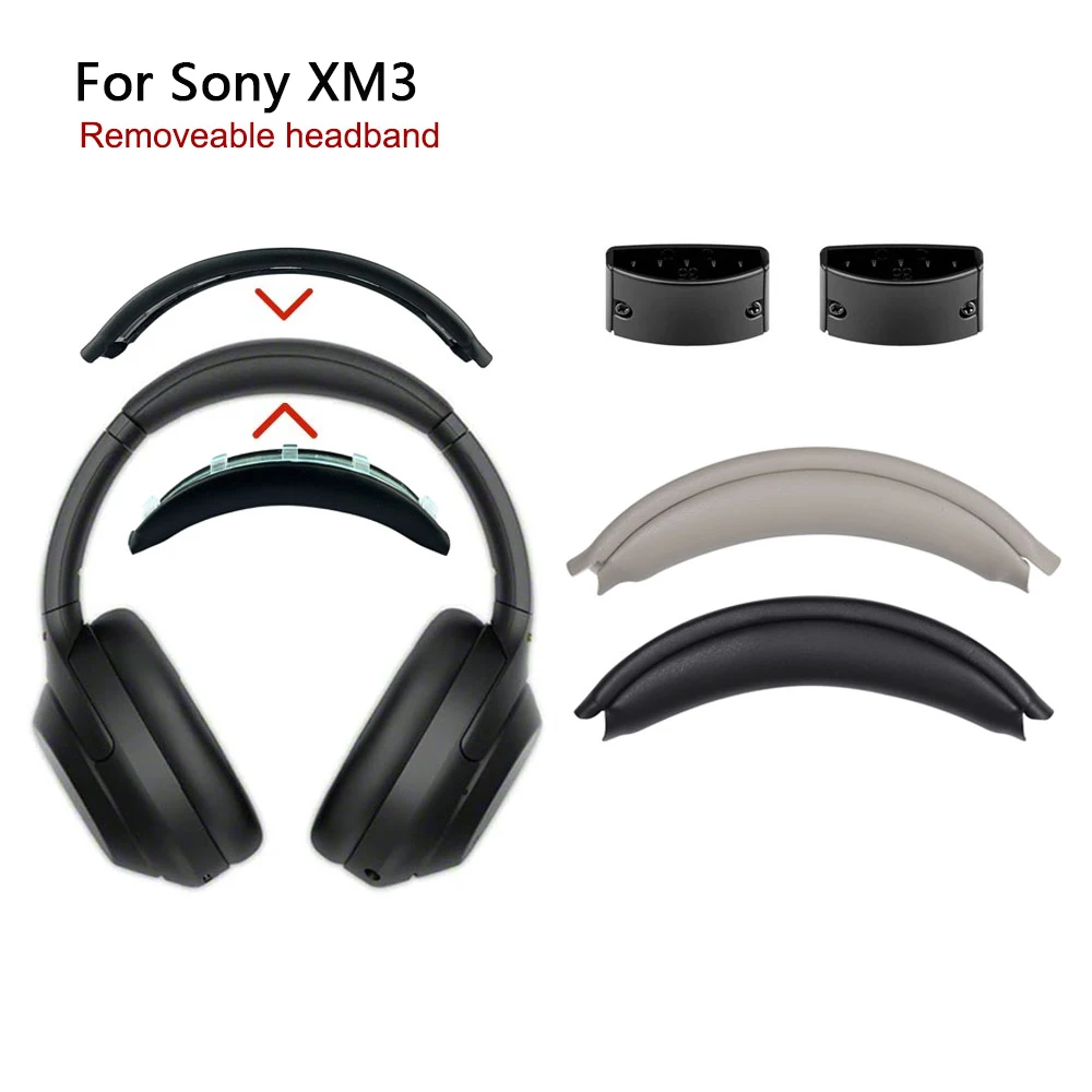 Removeable Headband For Sony WH-1000XM3 Headphones Headbeam Replacement New Design Head band Headstrap Ear Pad Cushion