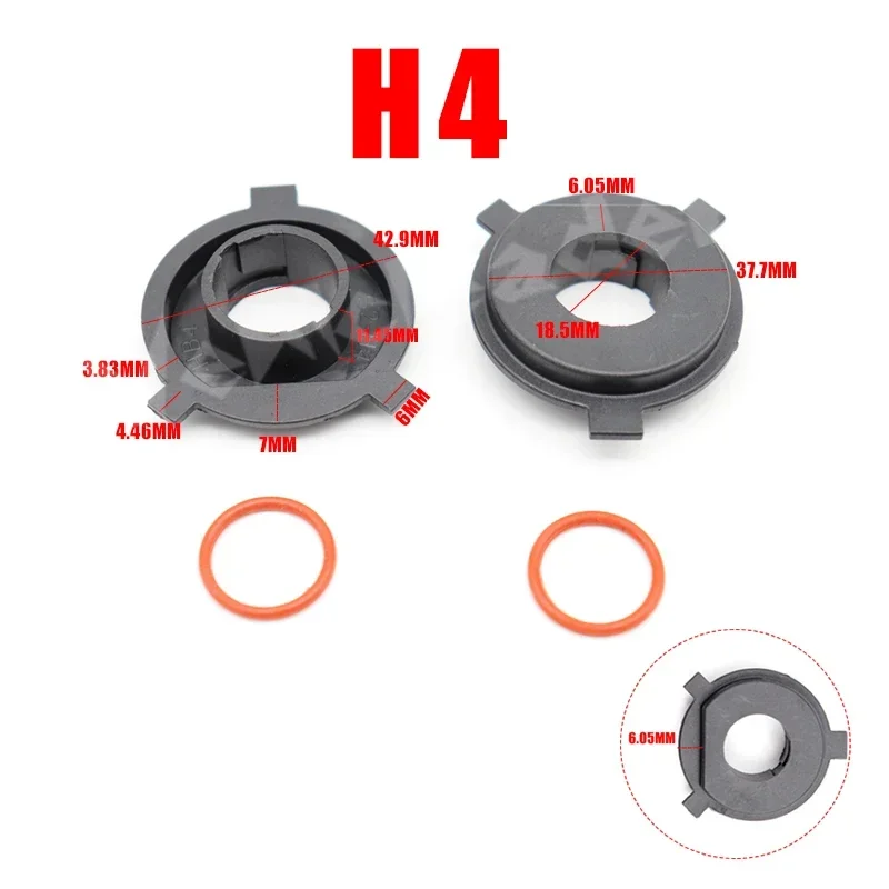 Headlight Holder LED Lamp Bulb Base Light Holder Lamp Holder Light Bulb Socket Socket Connector Plug Adapter 2Pcs Black Car LED Headlight Bulb Adapter Holder Base Sockets Retainer for H1 H3 H4 H7 H11 H13 9004 9005 9006 9007