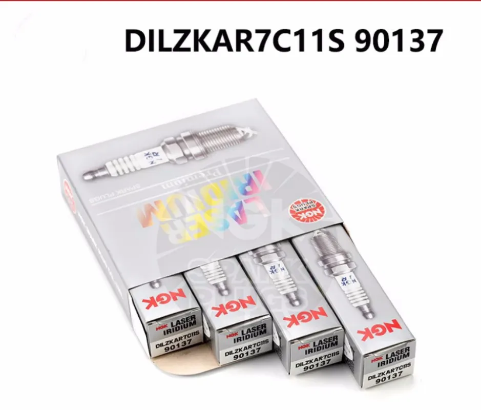 4Pcs Original NGK DILZKAR7C11S 90137 Brand New Laser Iridium Spark ...
