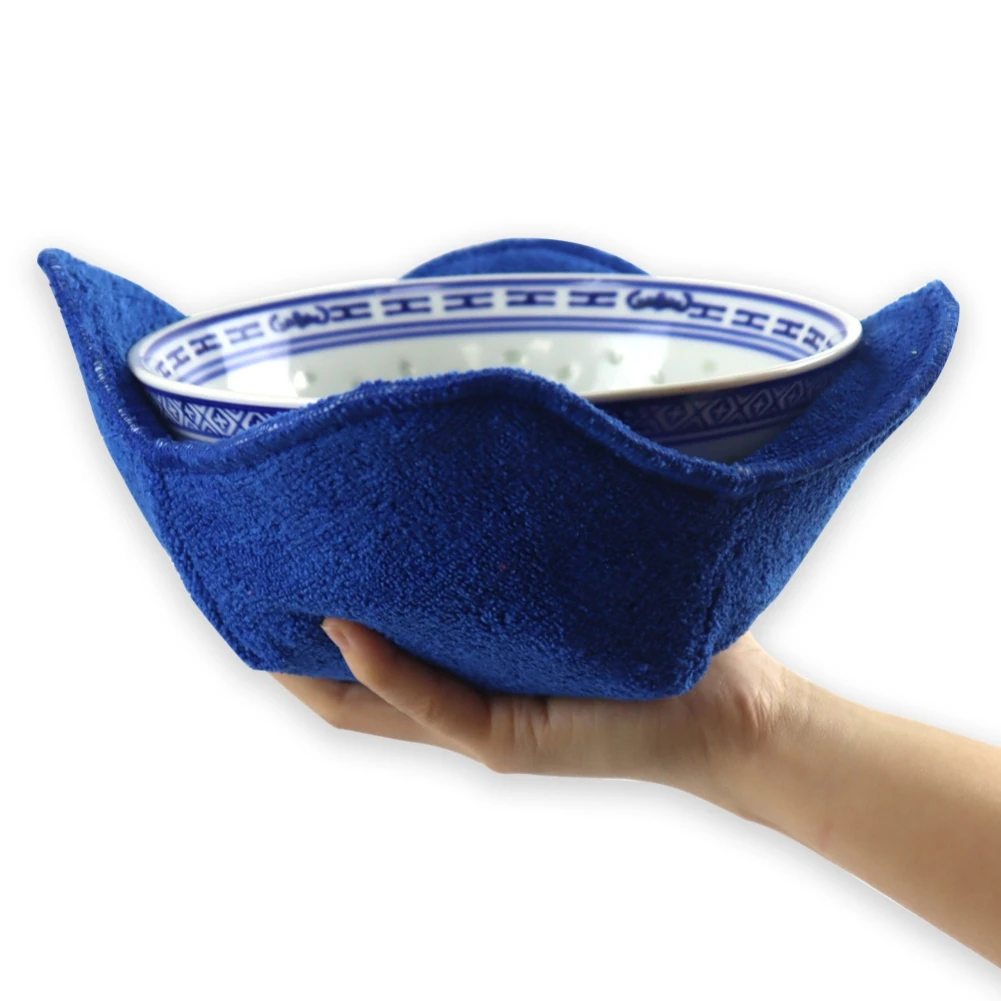 1Pc Cotton Bowl Huggers Microwave Safe Bowl Holder Heat Resistant Cozy Holder Kitchen Accessories Supplies Utensil kitchen tools