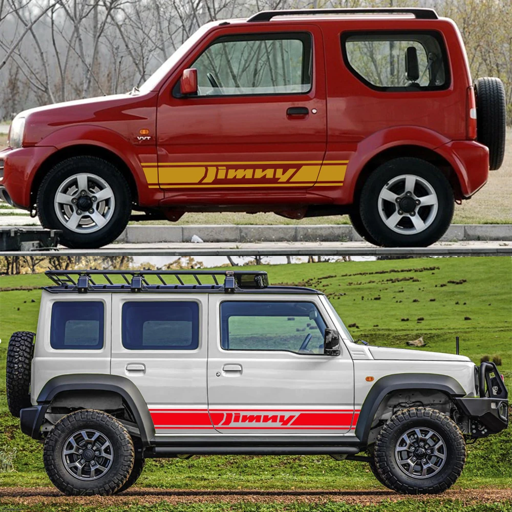 ADESIVI STIKER SUZUKI Jimny fuoristrada 4x4 off road fasce laterali
