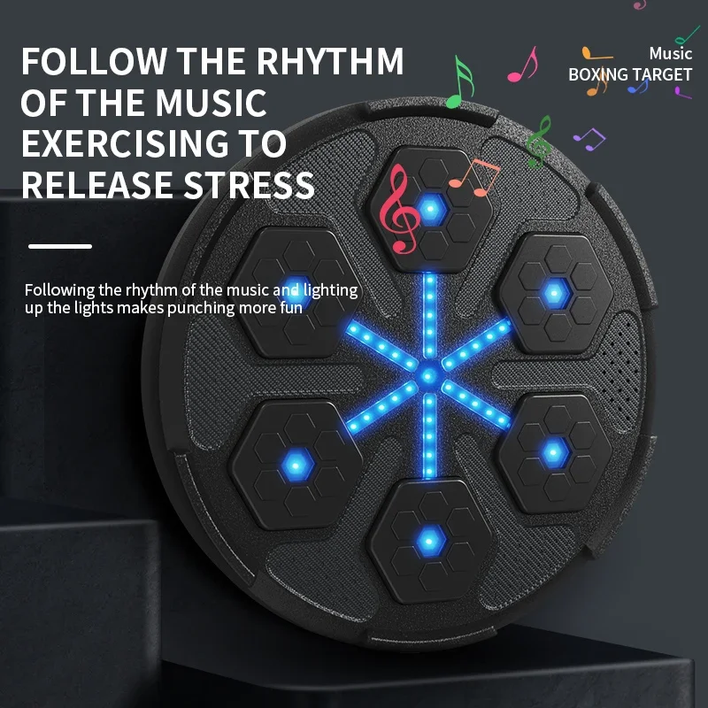New Smart Music Boxing Machine Adult/Children Sports Fitness Boxing Trainer Home Exercise Response Training Wall Target