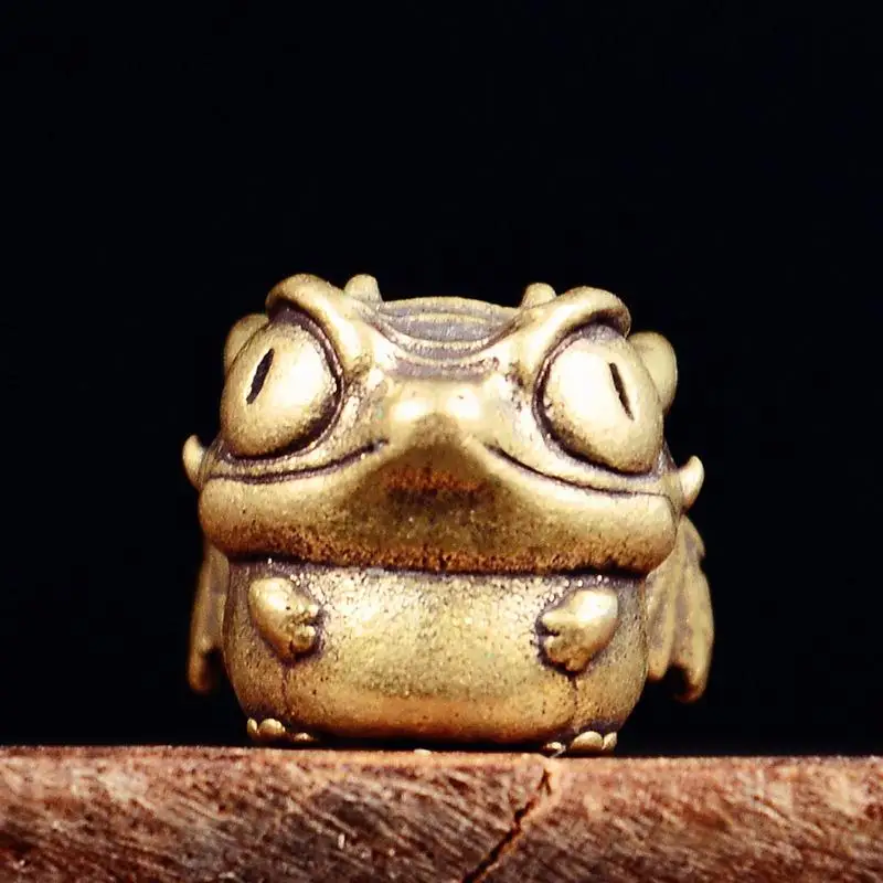 [LA] 귀여운 도마뱀 모양 황동 나이프 펜던트 비즈 EDC 아웃도어 파라코드 참 DIY 가방 끈 장식 액세서리 1개