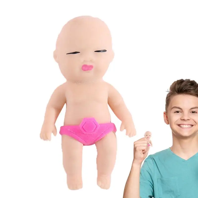 

Stress Relief Doll Realistic Funny Life-Like Babies Doll Funny Gifts For Friends Slow Rising Toy De-Compression Simulation Toys