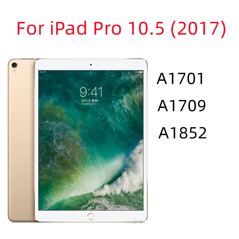 9H Tempered Glass For iPad Pro 10.5 2017 Screen Protector A1701 A1709 A1852 10.5" Tablet Bubble Free HD Clear Protective Film 2