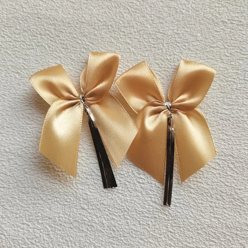 20 pezzi fiocchi di nastro di raso per artigianato piccolo bowknot regalo fiore matrimonio compleanno decorazione festa fai da te panetteria imballaggio filo twist cravatta  15