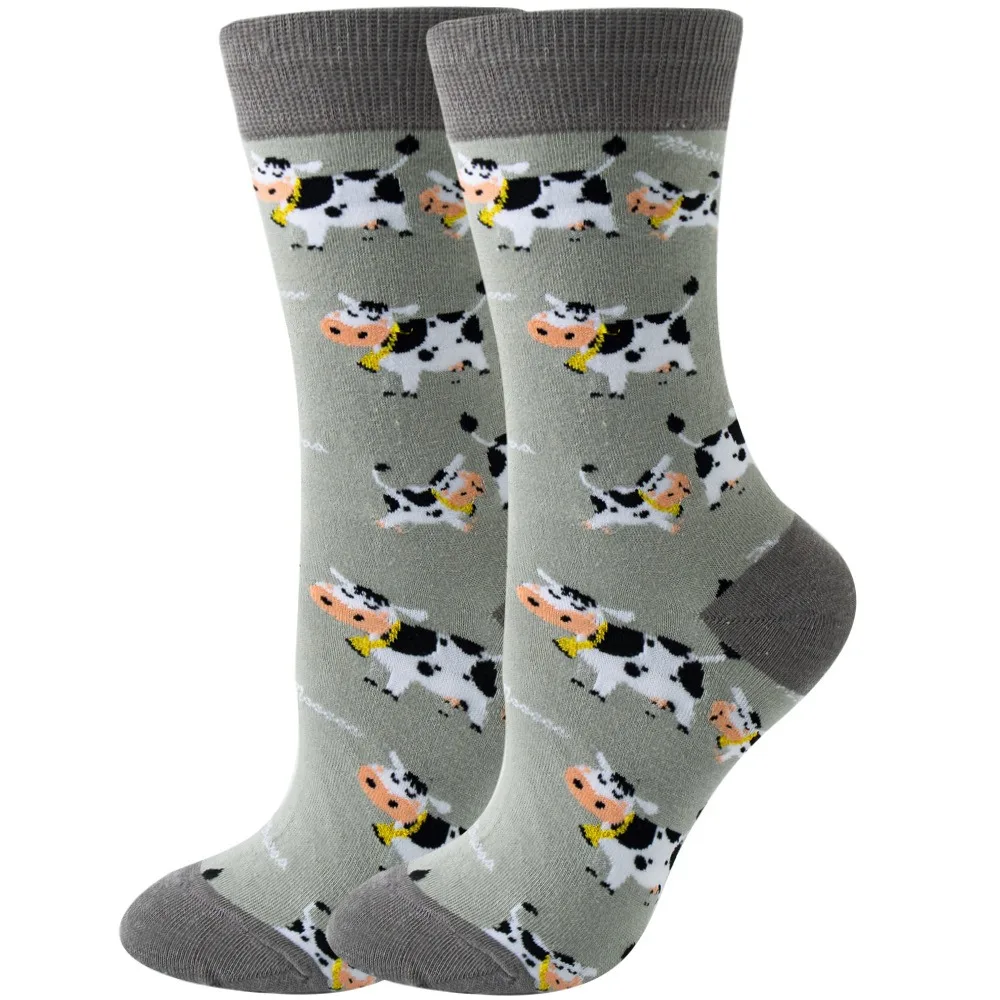 Vibrant Happy Socks - Colorful & Playful Animal Cartoon Design