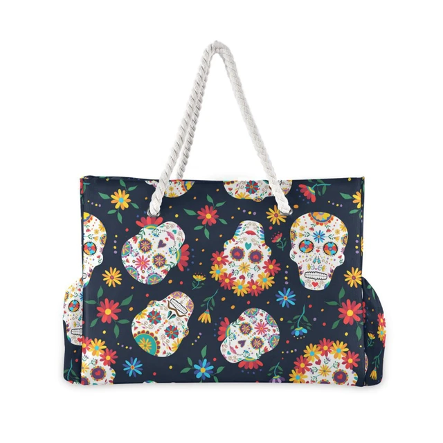 Summer Women's Thin Cloth Shoulder Bags Flower Prints Handbags Ladies Large  Capacity Tote Bags Casual Female Beach Shopping Bag - AliExpress