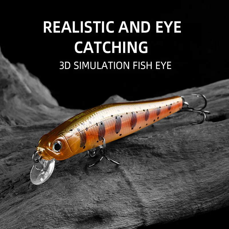 BEARKING Hot Model 70mm 5.2g Professional Quality Magent Weight Fishing Lures Minnow Crank Artificial Bait Tackle A06