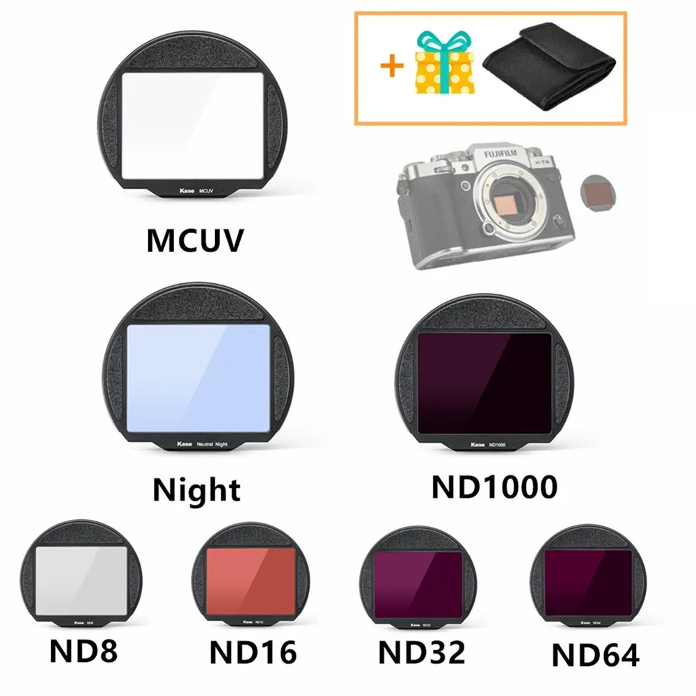 Clip-In Mc Uv Nd8 Nd16 Nd32 Nd64 Nd1000 Filtro Notturno Naturale Protezione Cmos Per Fujifilm Gfx 50R Gfx50S Gsx100S Gfx100 Ii