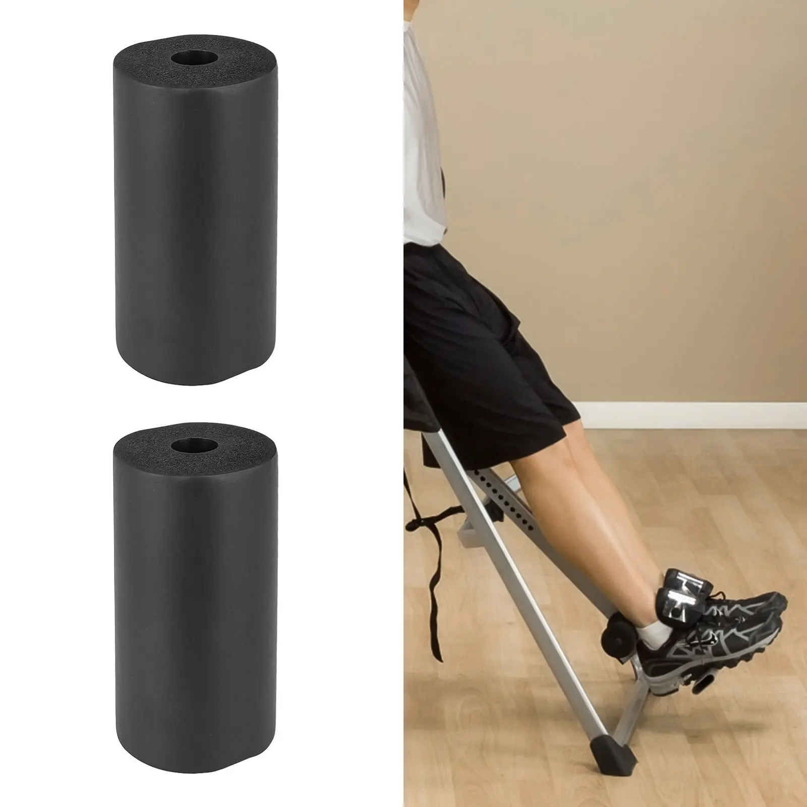 2PCS Fuß Schaum Für Pads Rollen Ersatz Für Bein Verlängerung Für Hantelbank Für Gym Übung Maschinen Fuß Schaum Pads – Detail 6
