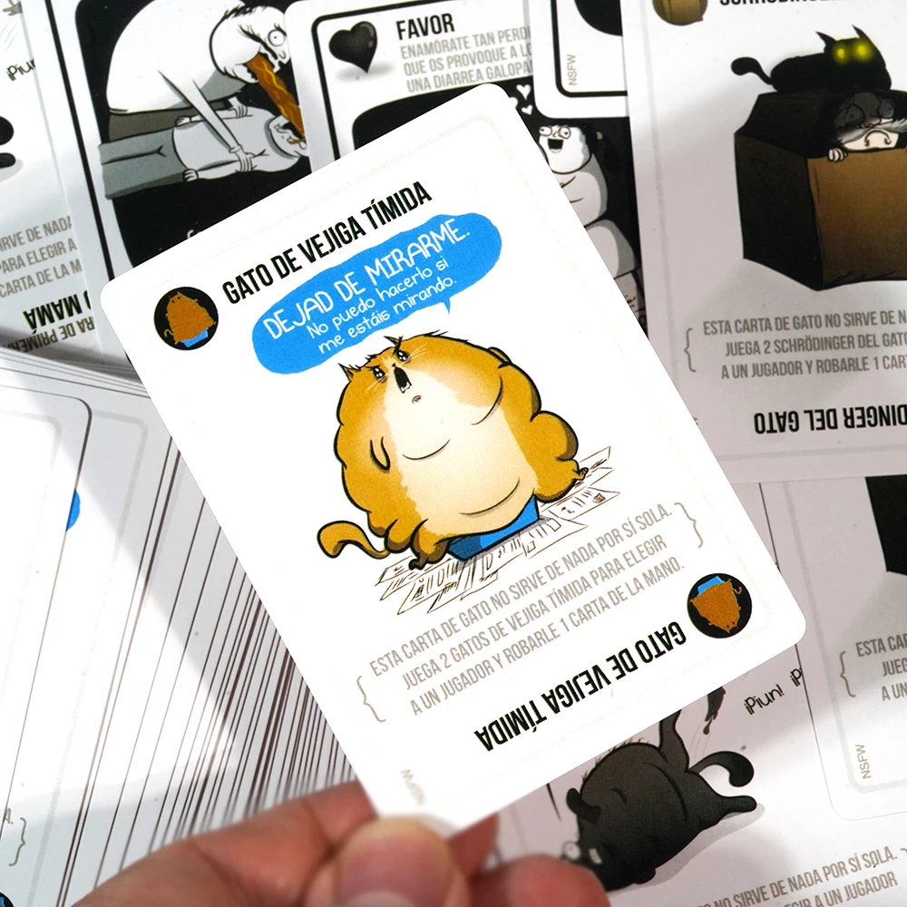 NSFW Juego de Cartas para Amantes De Los Gatos Y Las Explosiones De 2 a 5 Jugadores Español 5