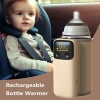 Rechargeable Portable Bottle Warmer with Fast Charging Cordless Milk Warmer with Temperature Control for Traveling Camping Home 1