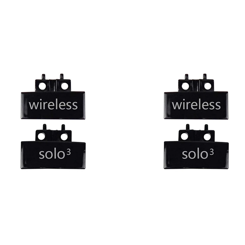 4X Cerniera Di Ricambio Per Fascia Connettore Cerniera Clip Cover Per Beats Solo 3 Wireless A1796 Cuffie On-Ear Nero Brillante