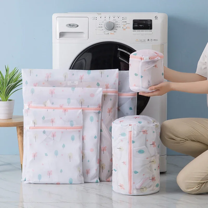 6PCS/Set Laundry Bag Dirty Clothes Wash Mesh Bag Clothing Care Protection Washing Net Filter Bra Underwear Laundry Organizer 2