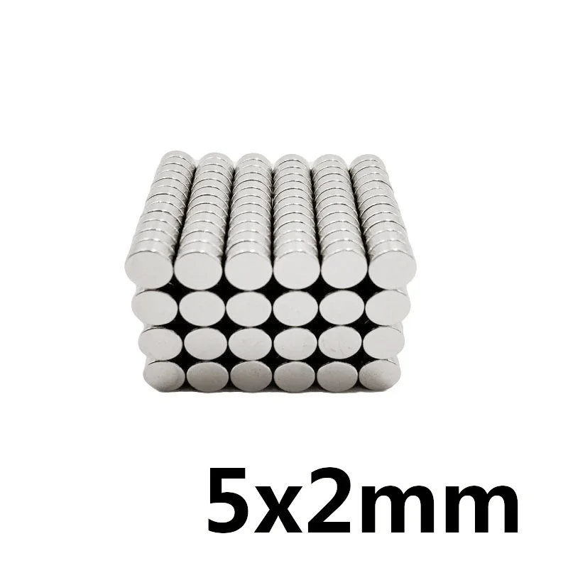 Round Magnets 20/50/100/200/300pcs 5x2 mm Rare Earth Diameter 5x2mm Small Fridge Permanent Neodymium 5*2