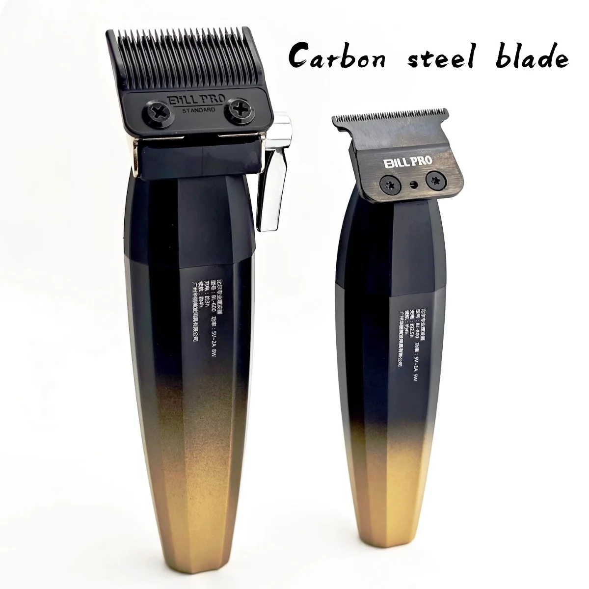 BiLL PRO BL600 BL800 BL400 Professional Barber 9000RPM Motor Electric Push Hair Clipper Oil Head Gradient Trimmer Shaver Tools 2