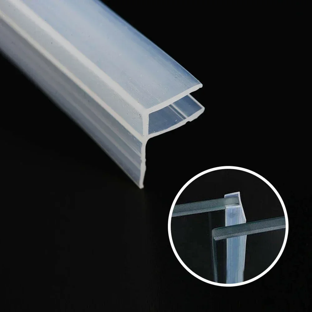 Silicone Seal Strip 2M 6mm F-Shape Glass Seal Strip For Bath Shower Door