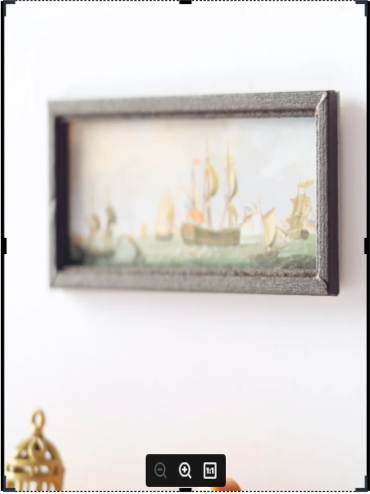 

1PCS Cute 1/6 1/12 Scale Miniature Dollhouse Painting mini mural for dollhouse dining room Decor Toys