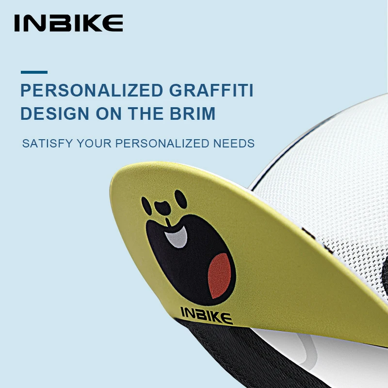 INBIKE Road Bike Cycling Cap Sweat-absorbent and Quick-drying Helmet Lining Coth Cap Cycling Running Sun Protection Hat