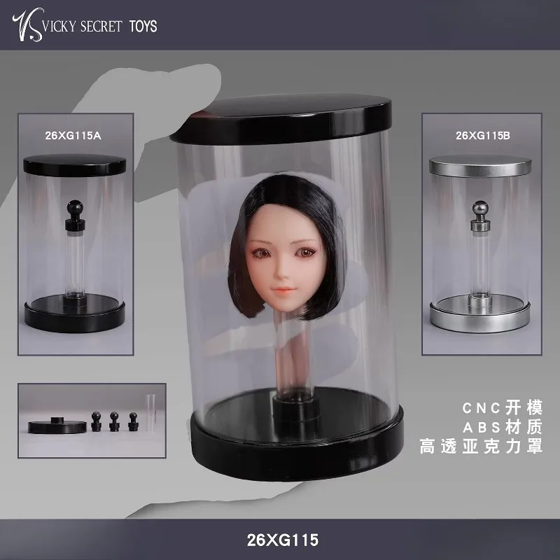 Vorverkauf VSTOYS 1/6 Scale High Transparency Acrylic Soldier Head Sculpt Storage Display Box for 12'' Action Figures Dolls