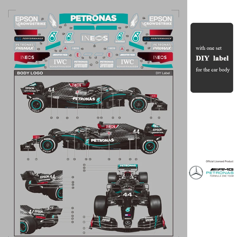 MERCEDES AMG F1 RADIOCOMMANDE 1/18