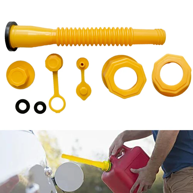Replacement Gas Can Spout Nozzle Vent Kit fit for Plastic Gas Cans Old  Style Cap