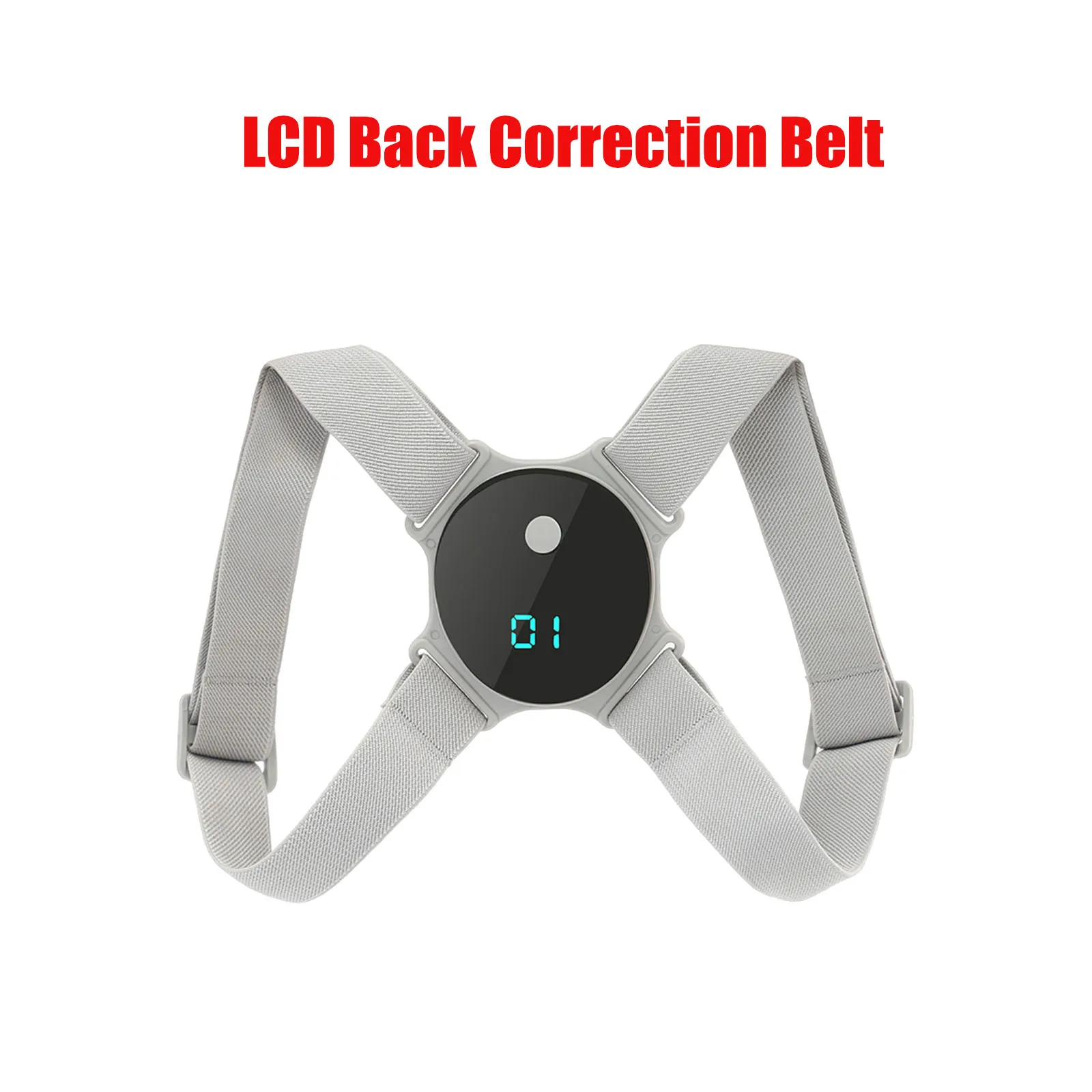 Smart LCD Display Back Correction Belt Adjustable Shoulder Strap Posture Corrector Device Back Support Belt Woman Anti-off